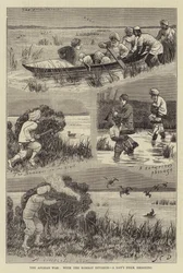 Der Afghanische Krieg, mit der Bombay-Division, ein Tag Entenjagd